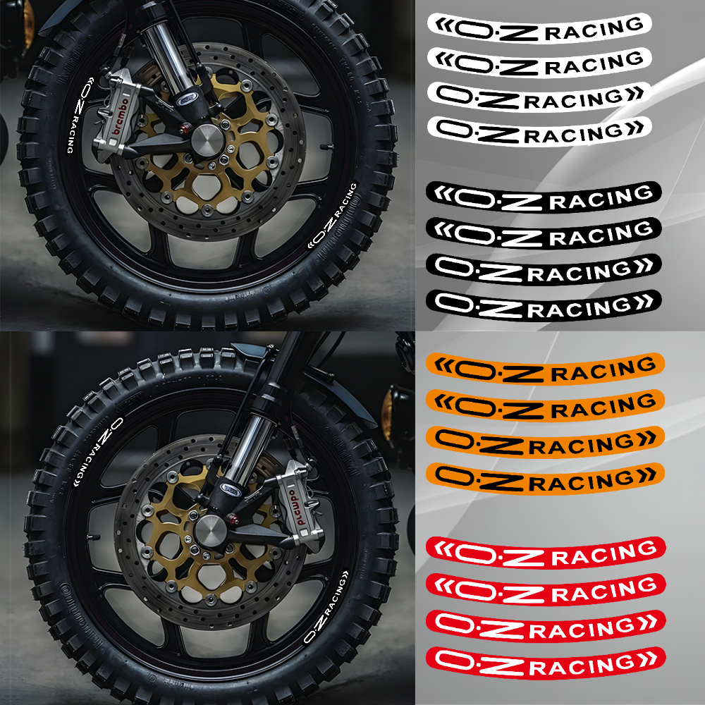 Spoke Reflector Set - 4Pcs/set Wheel Reflective Stickers 17Inch OZ