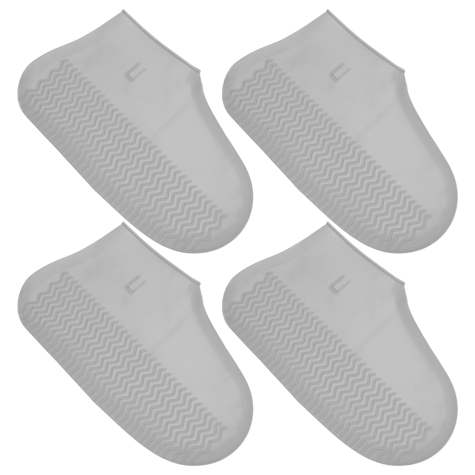 Cycling Commute Rain - 2Pairs Stretchable Silicone Waterproof Shoe Covers