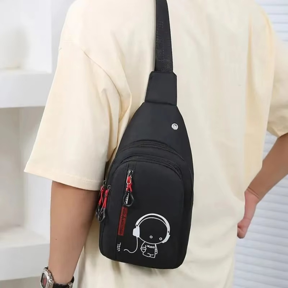 Waterproof Cycling Commute - Glow Men's Chest Bag Large Capacity