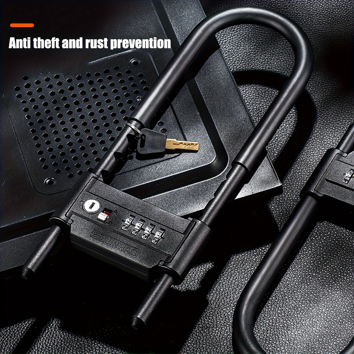 U Lock Heavy Duty - 16.5 inch Bike Combination U Lock