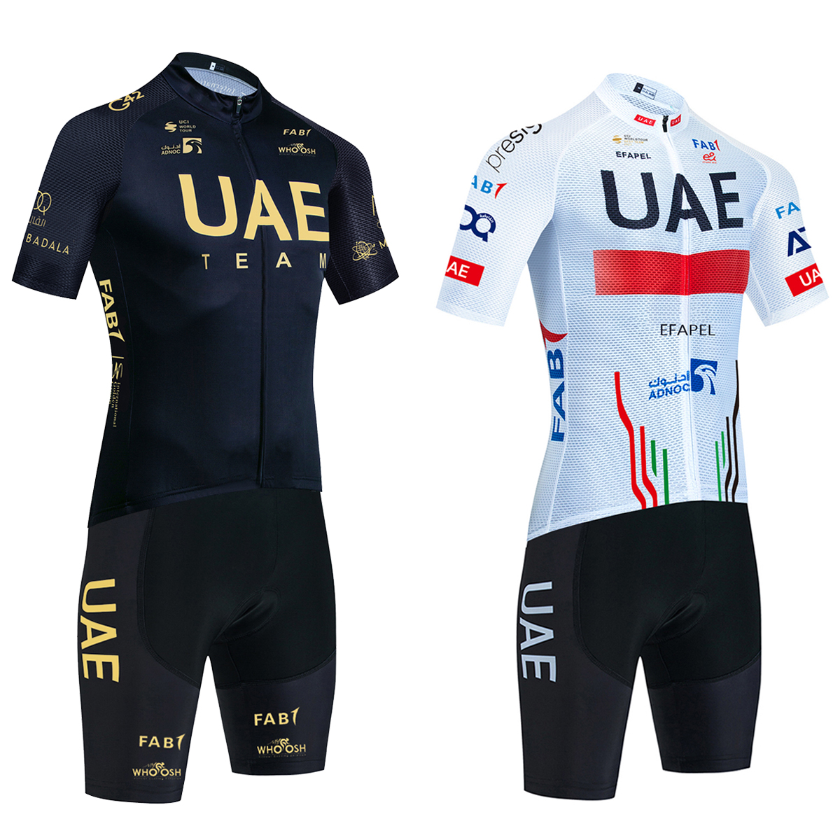 Cycling Commute Shorts - New UAE Cycling Jersey Gold Color