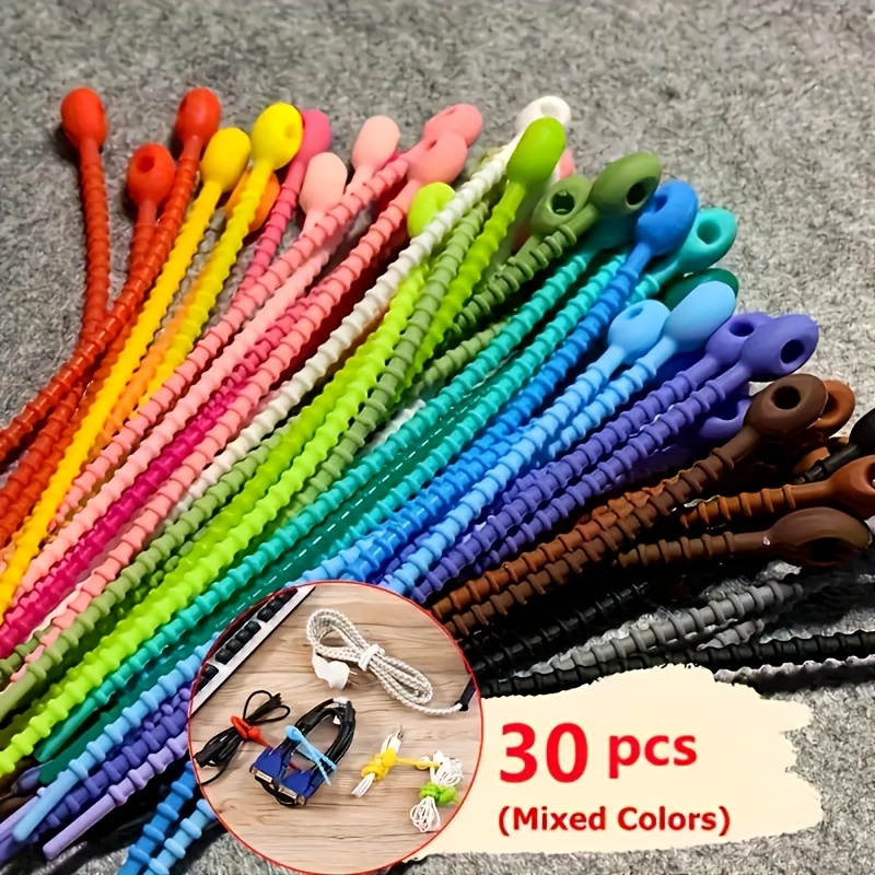 Silicone Cable Ties, 30PCS Reu - Cable Lock Flexible review and price
