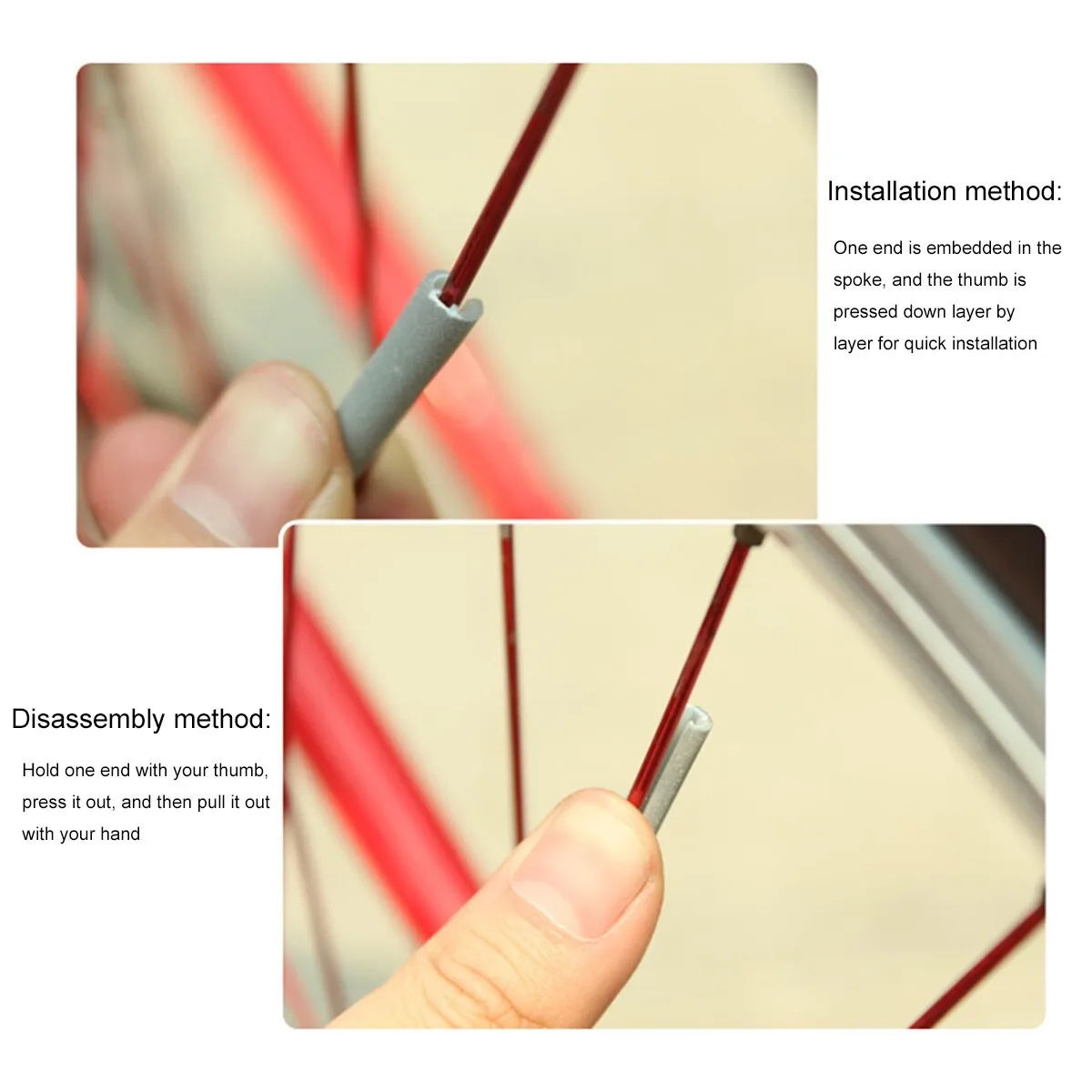 12pcs/set Bicycle Spoke ABS Hi - Spoke Reflector Set review and price