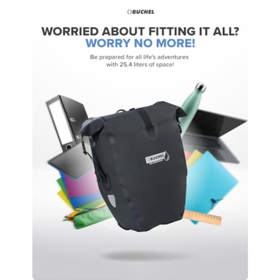 Bike pannier rack bag for groc - Waterproof Cycling Commute review and price