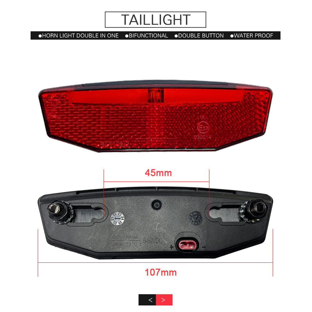 Ebike Light and Horn Switch, H - Bike Light Front Rear review and price