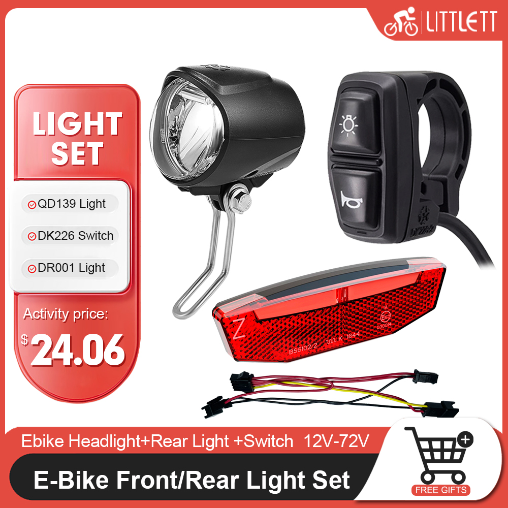 Ebike Light and Horn Switch, H - Bike Light Front Rear review and price