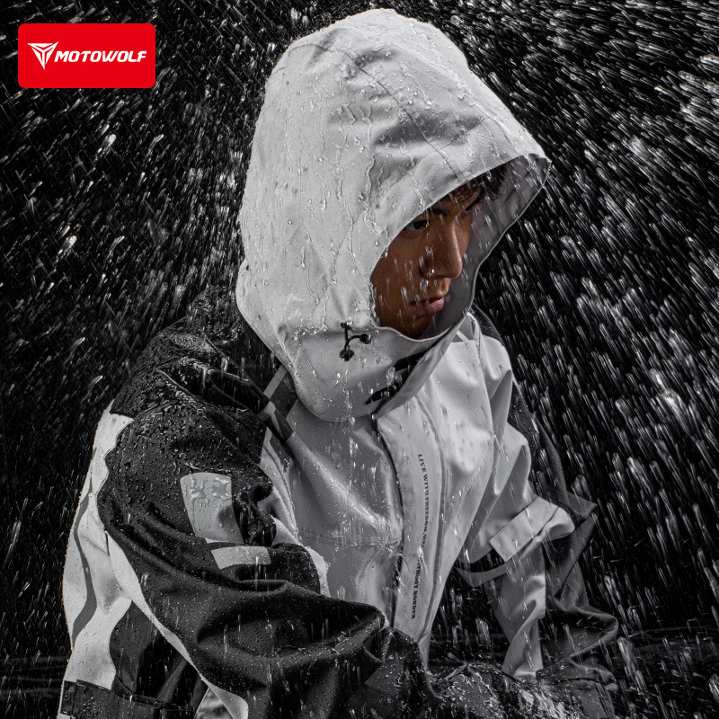 Motorcycle Reflective Raincoat - Cycling Commute Rain review and price