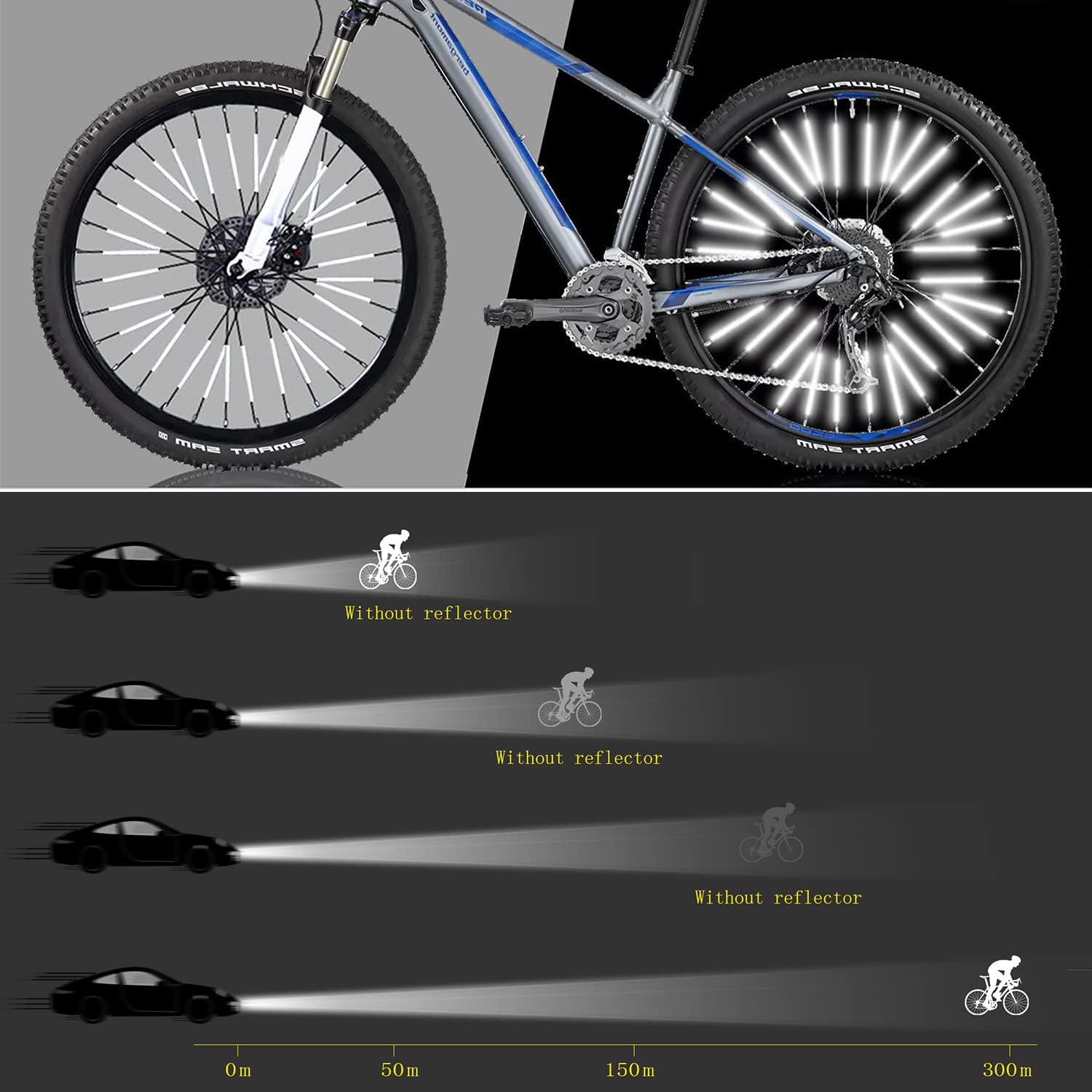 36 Pieces Spoke Reflectors Bic - Spoke Reflector Set review and price
