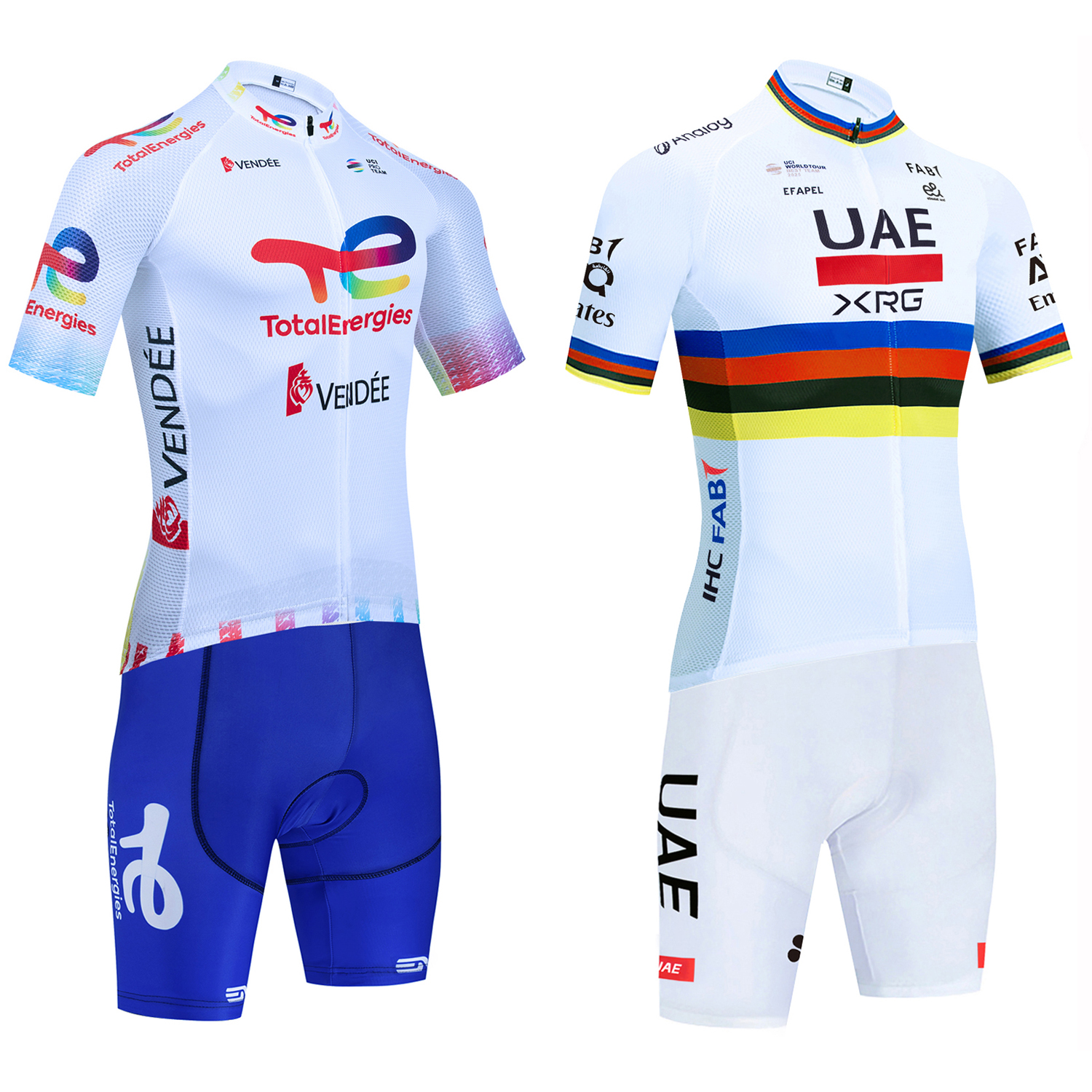 New UAE Cycling Jersey White T - Cycling Commute Shorts review and price
