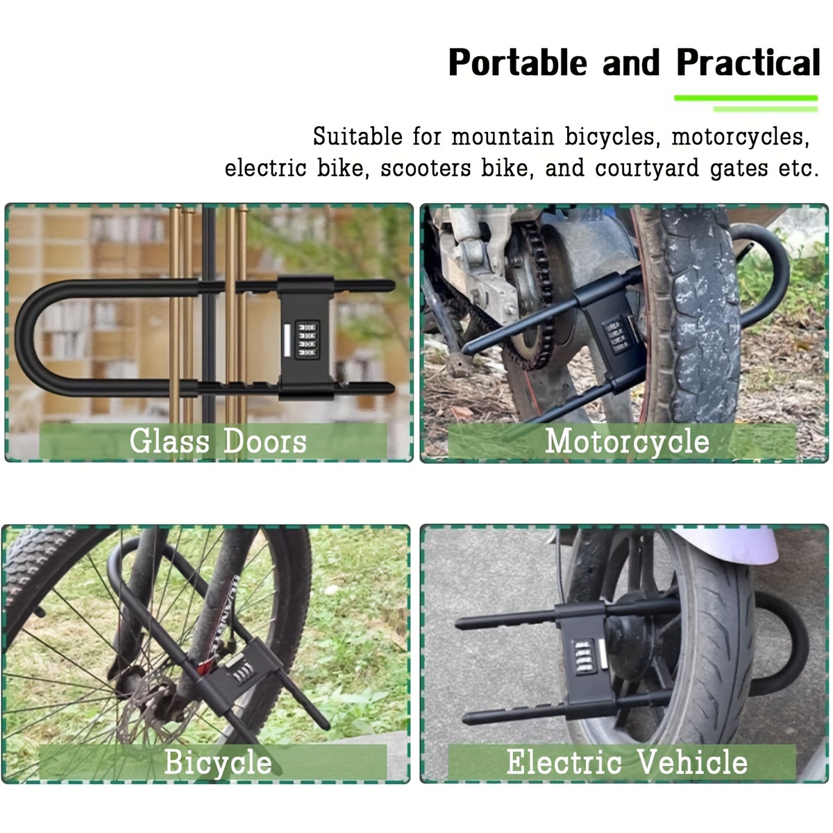 16.5 inch 4 Digit Heavy Duty U - U Lock Heavy Duty review and price
