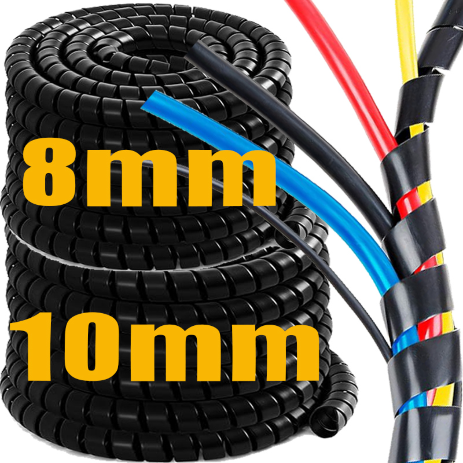 1-10M Spiral Cable Wire Wrap F - Cable Lock Flexible review and price